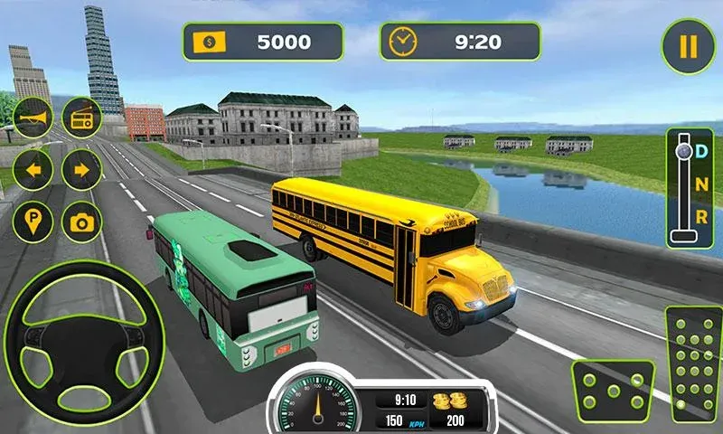 School Bus Driving Game [МОД: Меню, Бесконечные монеты и Открытые уровни] Screenshot 2
