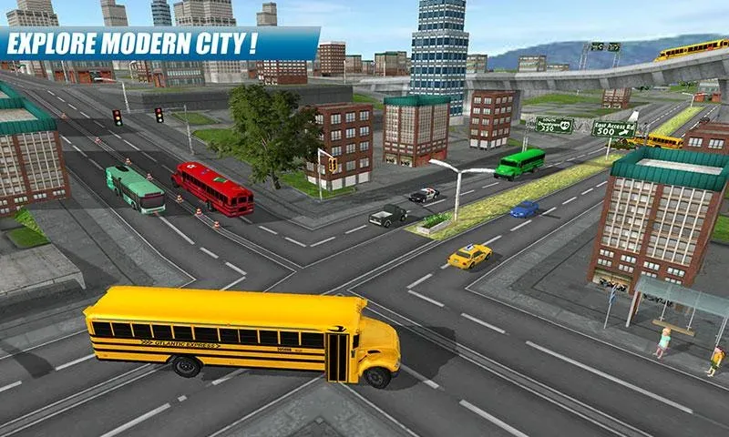 School Bus Driving Game [МОД: Меню, Бесконечные монеты и Открытые уровни] Screenshot 3