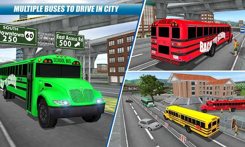 School Bus Driving Game [МОД: Меню, Бесконечные монеты и Открытые уровни] Screenshot 4