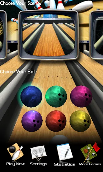 3D Bowling [МОД: Меню, Бесконечные монеты и Открытые уровни] Screenshot 1