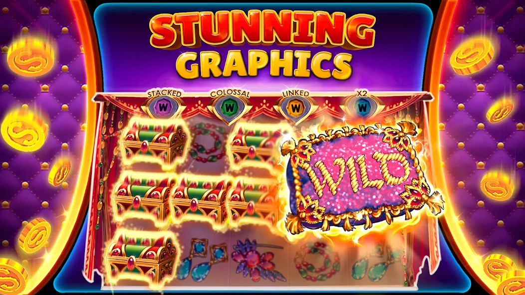Slots UP - online casino game (Слотс АП) [МОД: Деньги, Монеты и Меню MOD] Screenshot 3