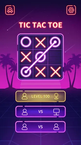 Tic Tac Toe - Offline XOXO (Тиктактое) [МОД: Много денег, Монет и Все открыто] Screenshot 3