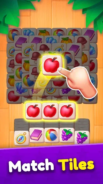 Tile Match [МОД: Деньги, Монеты и Меню MOD] Screenshot 1