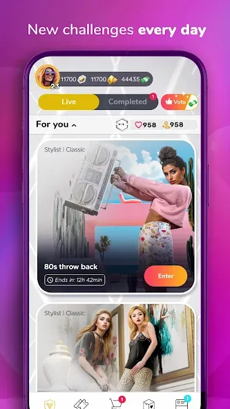 FashionVerse: Fashion Makeover (ФэшнВерс) [МОД: Меню, Бесконечные монеты и Открытые уровни] Screenshot 5