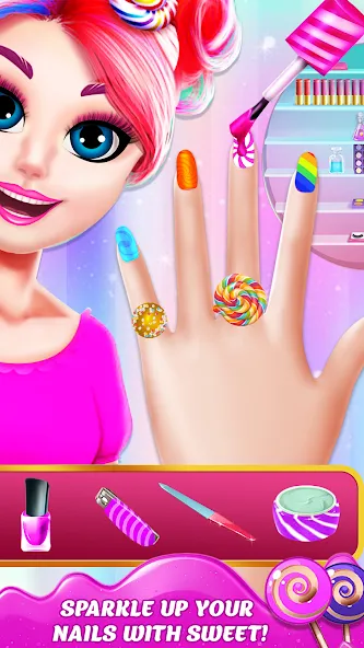 DIY Candy Makeup-Beauty Salon (ДИУАИ Мейкап) [МОД: Бесконечные деньги, Монеты и Мега MOD] Screenshot 3