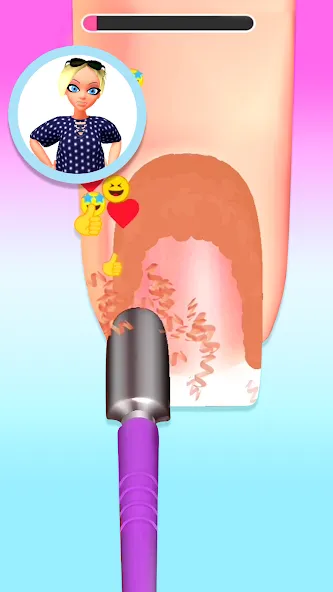 Nail Salon 3D [МОД: Все открыто, Дополнительные деньги и Меню MOD] Screenshot 2