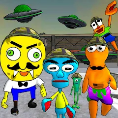 Скачать Sponge Area 51. Neighbor Alien [МОД: Меню, Бесконечные монеты и Открытые уровни] | Взлом Sponge Area 51. Neighbor Alien на Андроид