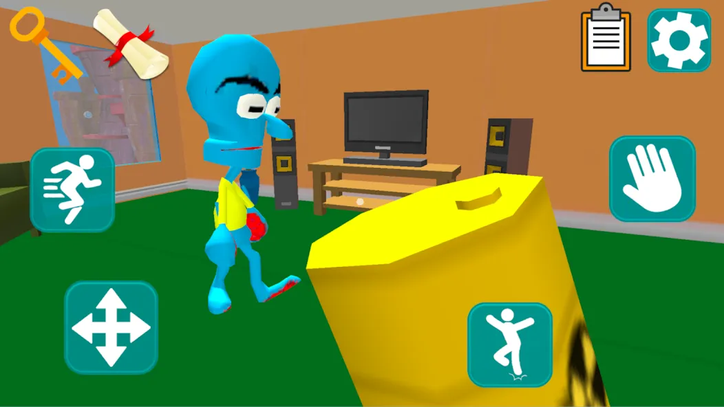Squid Neighbor. Sponge Escape [МОД: Меню, Бесконечные монеты и Открытые уровни] Screenshot 3