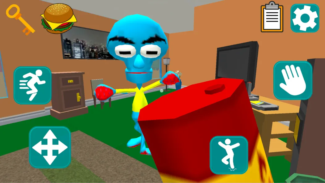Squid Neighbor. Sponge Escape [МОД: Меню, Бесконечные монеты и Открытые уровни] Screenshot 4