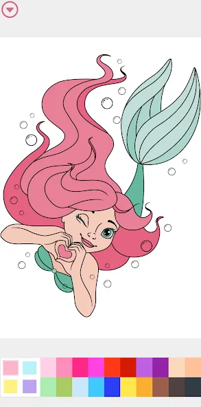 Princess Coloring Book Game [МОД: Деньги, Монеты и Меню MOD] Screenshot 2