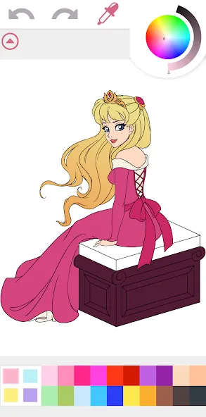 Princess Coloring Book Game [МОД: Деньги, Монеты и Меню MOD] Screenshot 4