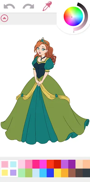 Princess Coloring Book Game [МОД: Деньги, Монеты и Меню MOD] Screenshot 5