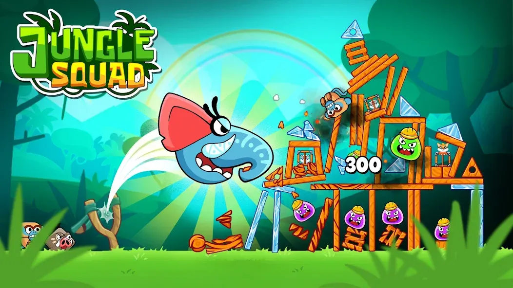 Jungle Squad: Rescue Animals (Джангл Сквад) [МОД: Много монет, Открытые уровни и Мега MOD] Screenshot 1