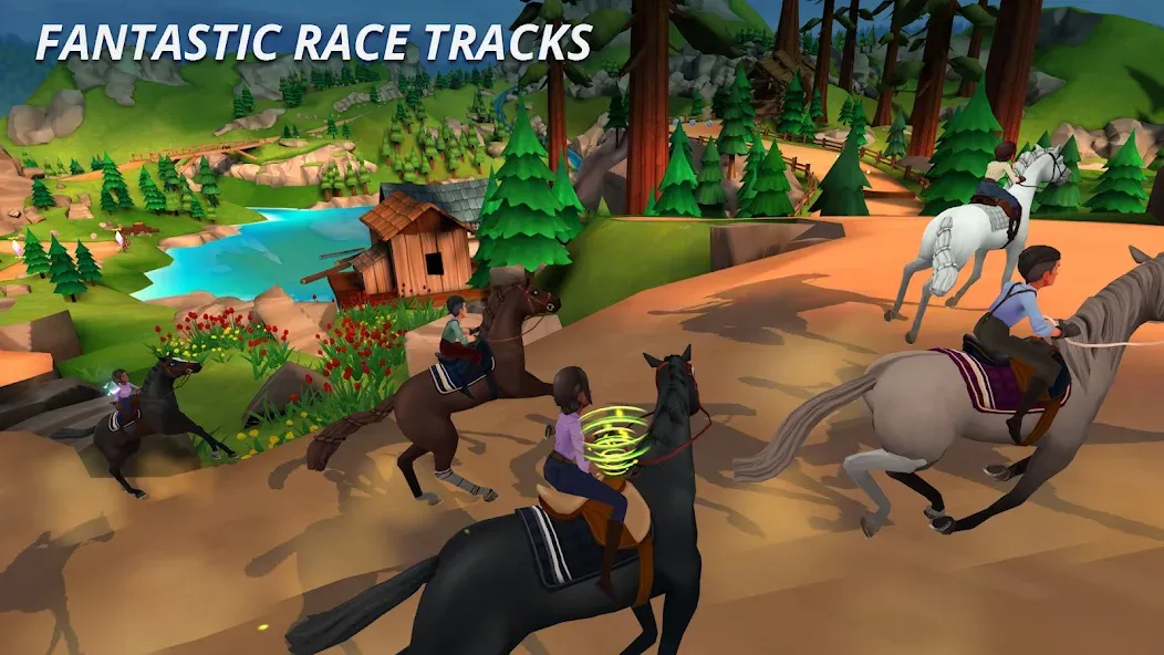 Wildshade: Fantasy Horse Races (Уайлдшейд) [МОД: Все открыто, Дополнительные деньги и Меню MOD] Screenshot 1
