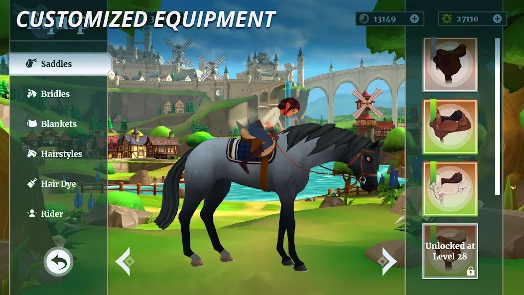 Wildshade: Fantasy Horse Races (Уайлдшейд) [МОД: Все открыто, Дополнительные деньги и Меню MOD] Screenshot 5