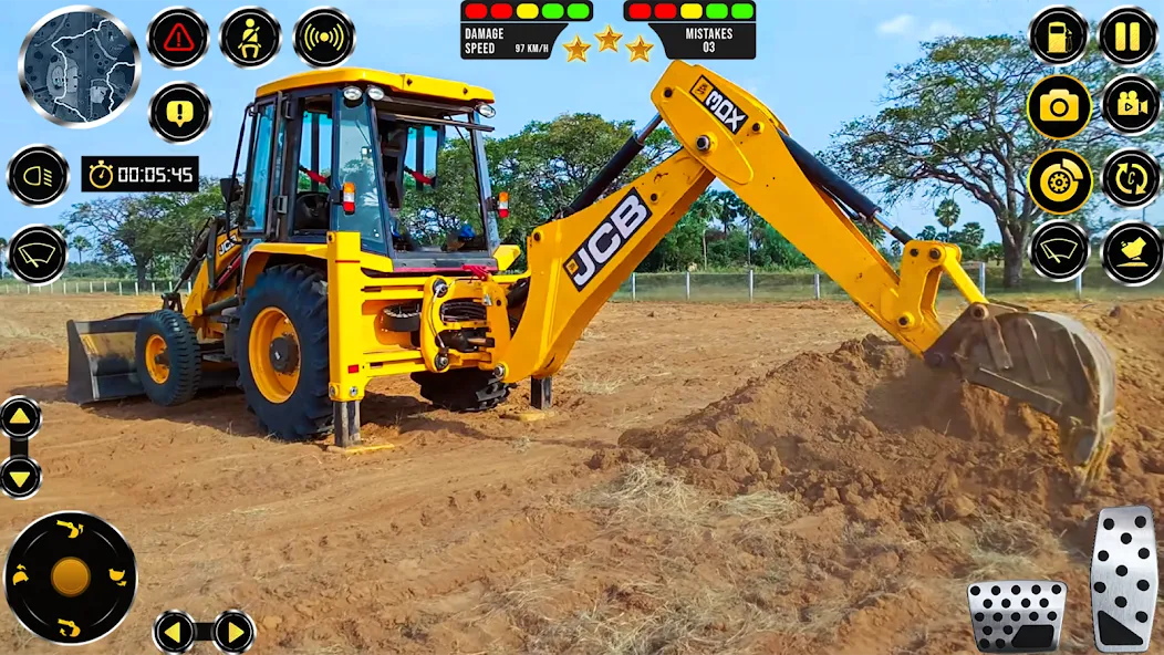 JCB Excavator Construction 3D [МОД: Много денег, Монет и Все открыто] Screenshot 2