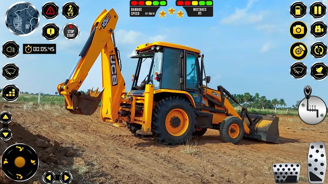 JCB Excavator Construction 3D [МОД: Много денег, Монет и Все открыто] Screenshot 3
