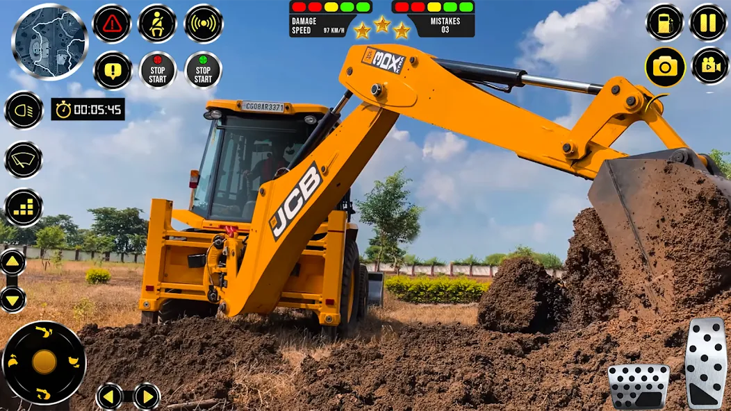 JCB Excavator Construction 3D [МОД: Много денег, Монет и Все открыто] Screenshot 4