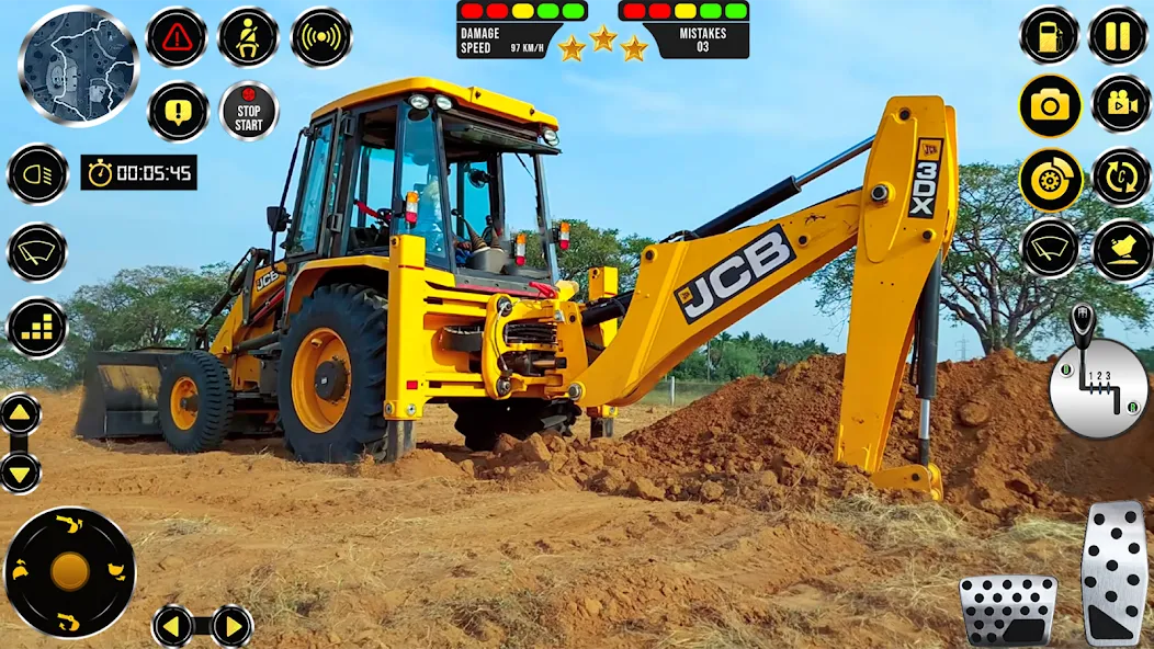 JCB Excavator Construction 3D [МОД: Много денег, Монет и Все открыто] Screenshot 5