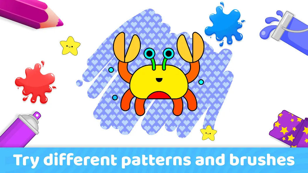 Toddler Coloring Book For Kids [МОД: Деньги, Монеты и Меню MOD] Screenshot 3