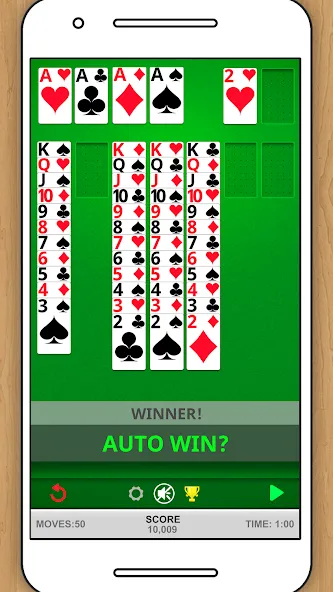 SOLITAIRE CLASSIC CARD GAME [МОД: Деньги, Монеты и Меню MOD] Screenshot 3