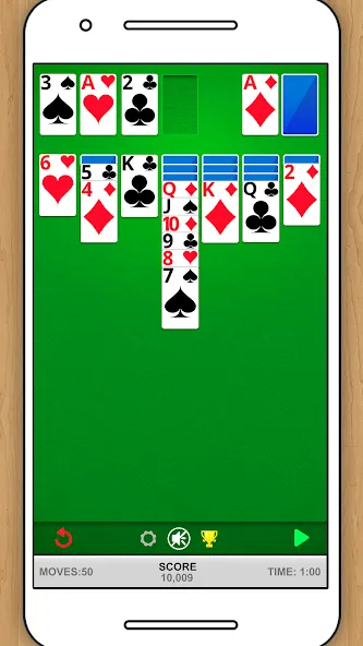 SOLITAIRE CLASSIC CARD GAME [МОД: Деньги, Монеты и Меню MOD] Screenshot 4