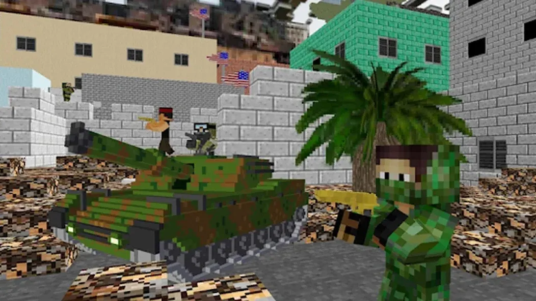 American Block Sniper Survival (Американский блок снайпер выживание) [МОД: Деньги, Монеты и Меню MOD] Screenshot 3