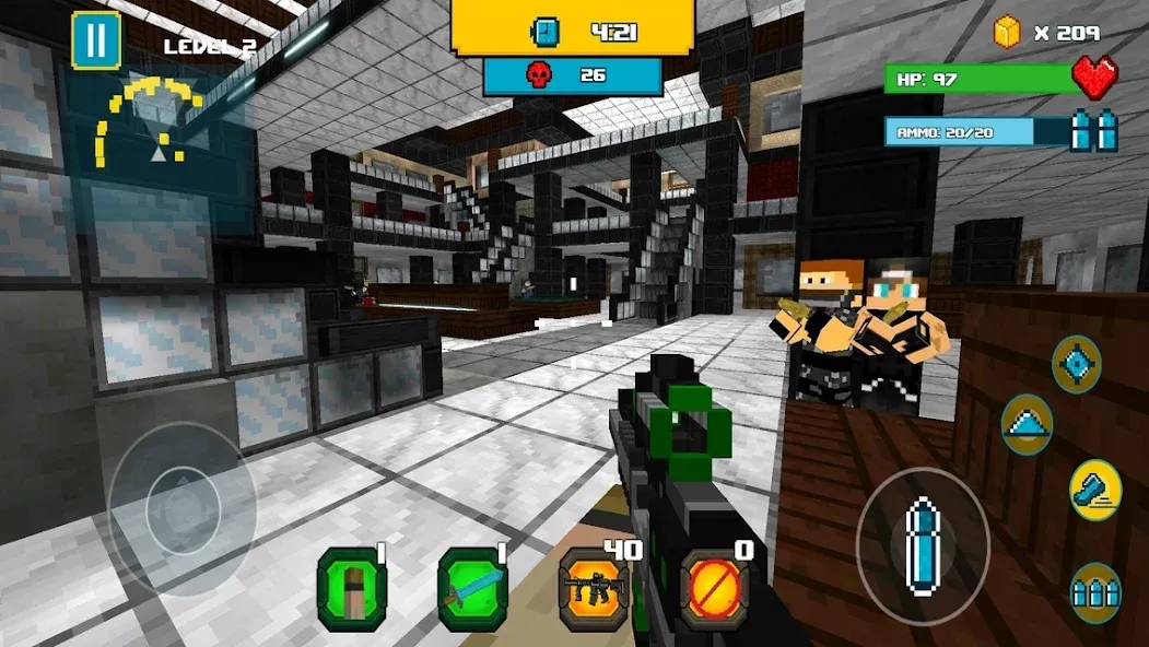 American Block Sniper Survival (Американский блок снайпер выживание) [МОД: Деньги, Монеты и Меню MOD] Screenshot 5