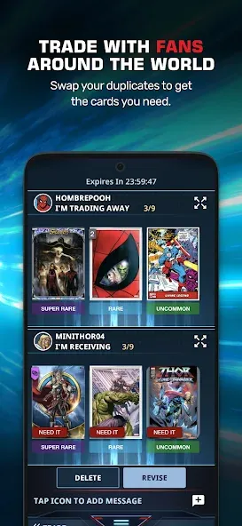 Marvel Collect! by Topps® [МОД: Все открыто, Дополнительные деньги и Меню MOD] Screenshot 3