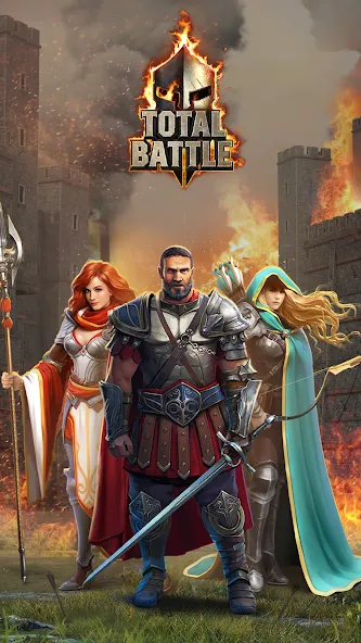Total Battle: Strategy Games (Тотал Батл) [МОД: Меню, Бесконечные монеты и Открытые уровни] Screenshot 1