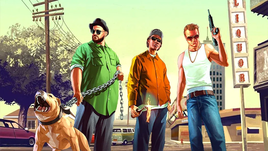 City Grand Gangster Crime (Сити Гранд Гангстер Крайм) [МОД: Бесконечные деньги, Монеты и Мега MOD] Screenshot 3