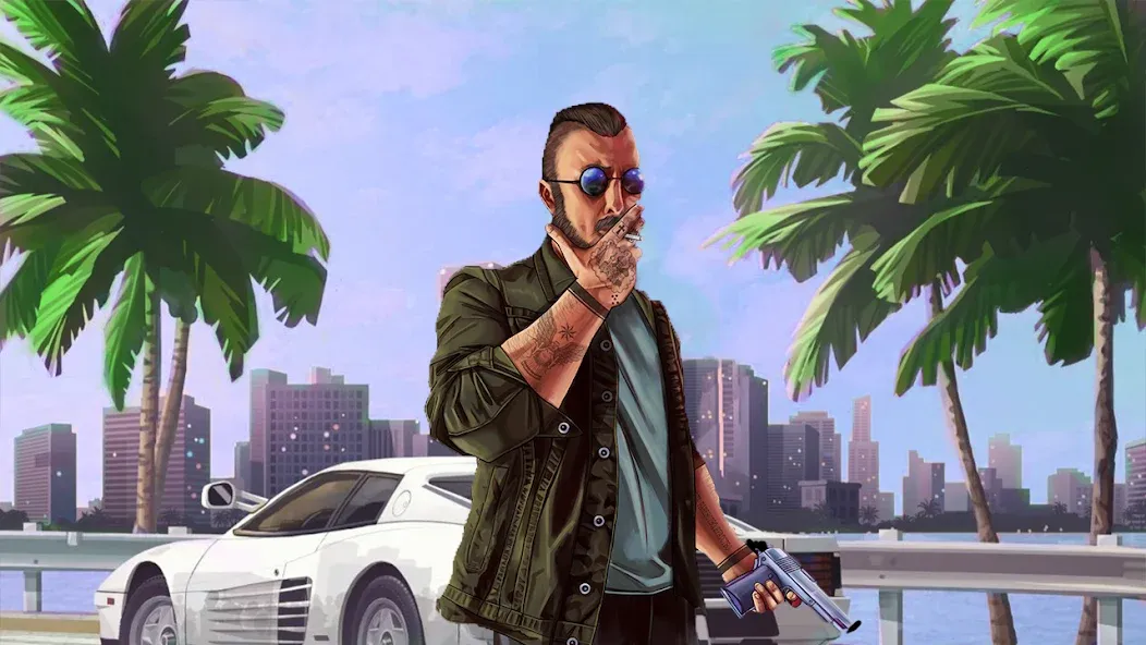 City Grand Gangster Crime (Сити Гранд Гангстер Крайм) [МОД: Бесконечные деньги, Монеты и Мега MOD] Screenshot 4
