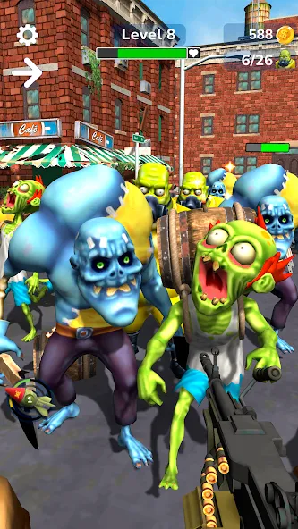 Tower Gunner: Zombie Shooter (Тауэр Ганнер) [МОД: Все открыто, Дополнительные деньги и Меню MOD] Screenshot 3
