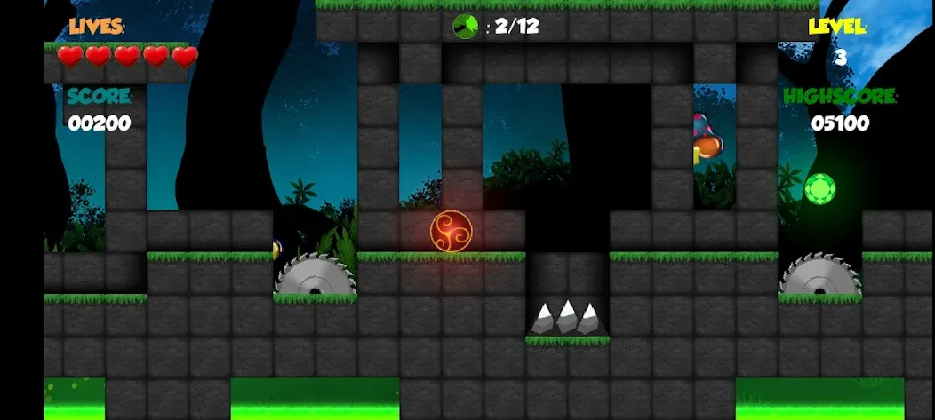 Red Bounce Ball 1 (Ред Роллер Баунс Болл 2) [МОД: Меню, Бесконечные монеты и Открытые уровни] Screenshot 2