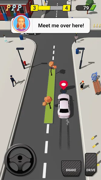 Pick Me Up 3D: Taxi Game (Пик Ми Ап 3Д) [МОД: Много денег, Монет и Все открыто] Screenshot 2