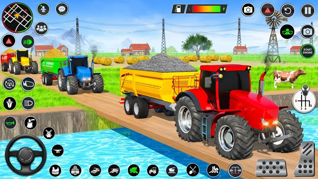 Real Tractor Driving Games (Риал Трактор Драйвинг Геймс) [МОД: Деньги, Монеты и Меню MOD] Screenshot 1