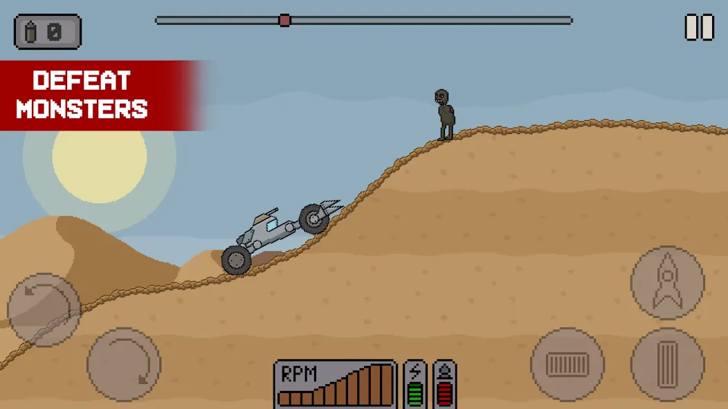 Death Rover: Space Zombie Race (Дэт Ровер) [МОД: Много монет, Открытые уровни и Мега MOD] Screenshot 2