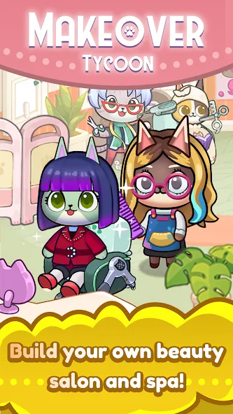 Idle Cat Makeover: Hair Salon [МОД: Бесконечные деньги, Монеты и Мега MOD] Screenshot 4