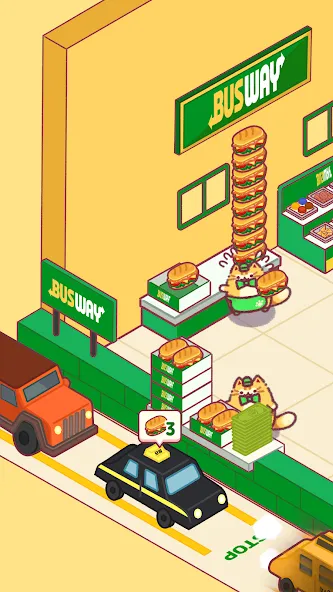 Cat Snack Bar: Cute Food Games (Кэт Снэк Бар) [МОД: Бесконечные деньги, Монеты и Мега MOD] Screenshot 1