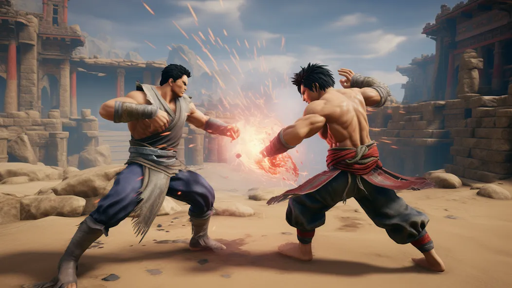 Kung Fu Karate Fight Game (Кунгфу карате бой оффлайн) [МОД: Деньги, Монеты и Меню MOD] Screenshot 3