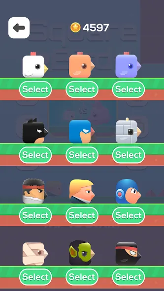 Square Bird - Flappy Chicken (Сквер Брд) [МОД: Много монет, Открытые уровни и Мега MOD] Screenshot 4