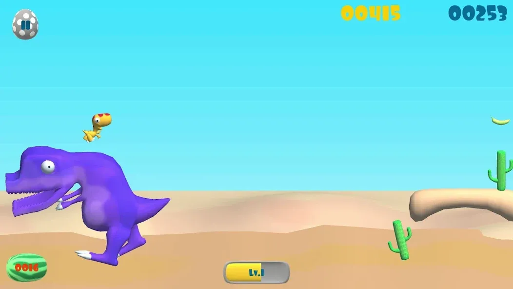 Dinosaur Run (Динозавр Ран) [МОД: Много денег, Монет и Все открыто] Screenshot 1