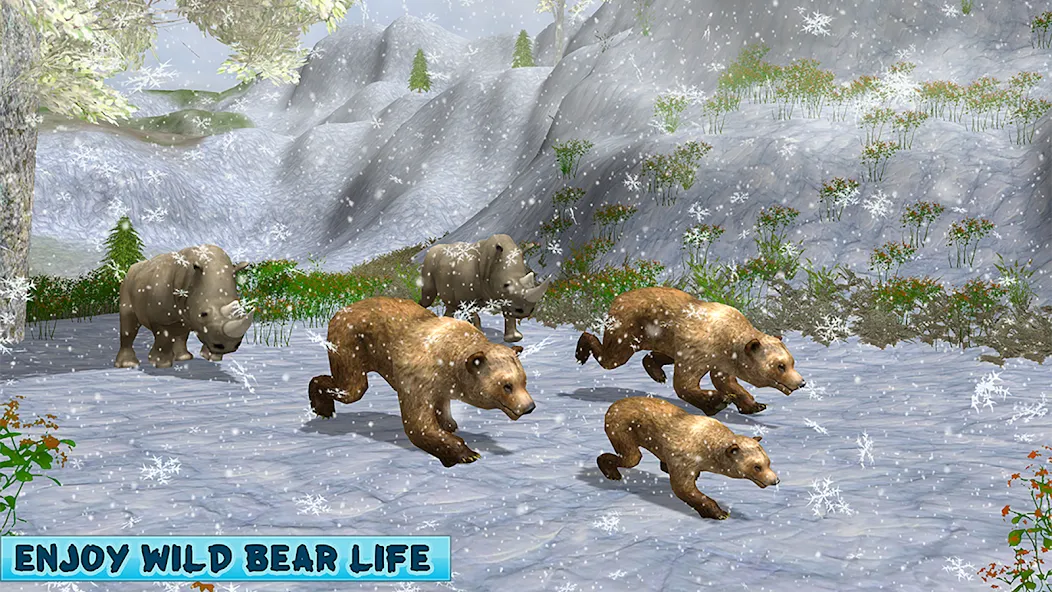 Polar Bear Family Survival [МОД: Деньги, Монеты и Меню MOD] Screenshot 5