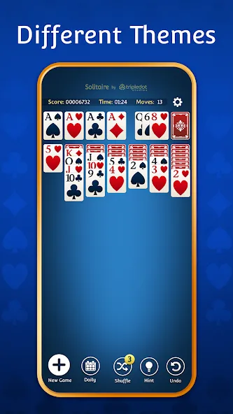 Solitaire: Classic Card Games [МОД: Меню, Бесконечные монеты и Открытые уровни] Screenshot 4
