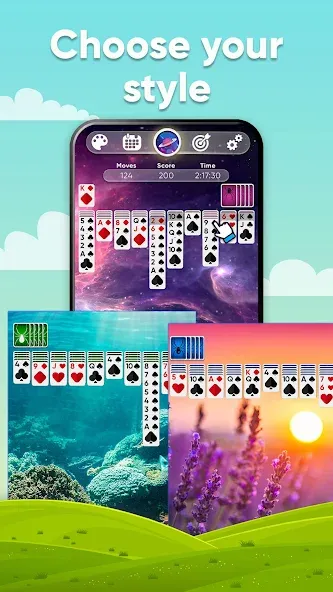 Spider Solitaire (Спайдер Солитер) [МОД: Бесконечные деньги, Монеты и Мега MOD] Screenshot 3