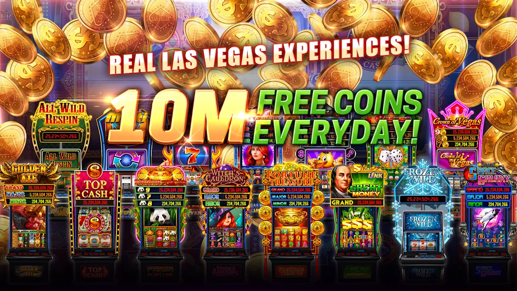 Play Las Vegas - Casino Slots (Плей Лас Вегас) [МОД: Все открыто, Дополнительные деньги и Меню MOD] Screenshot 1