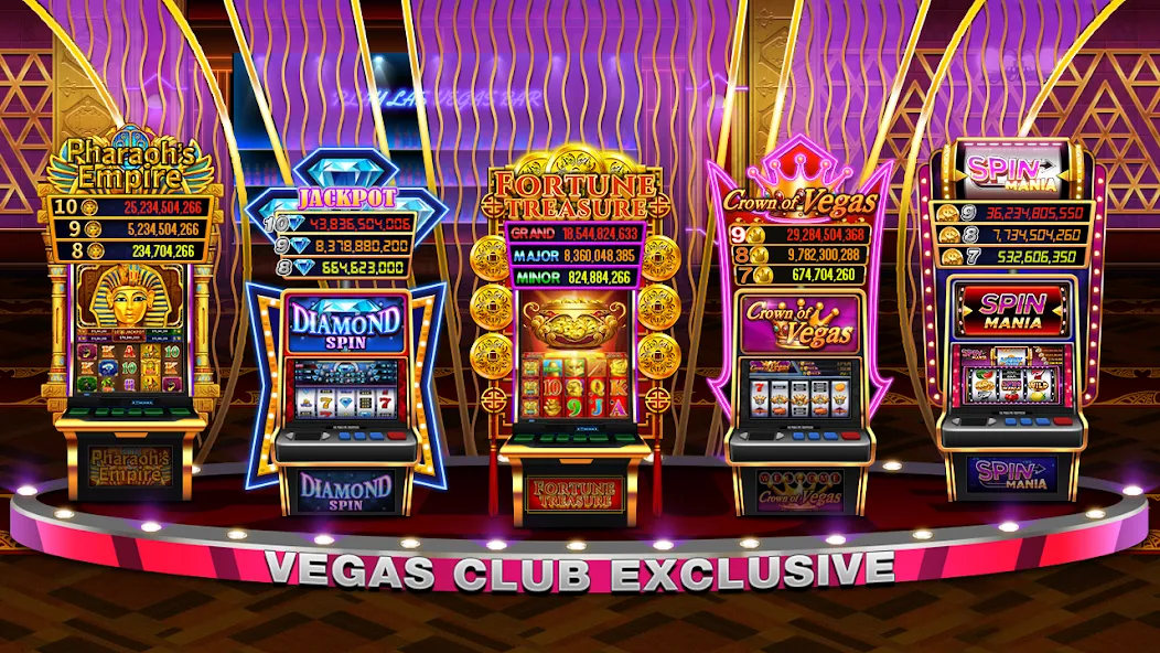 Play Las Vegas - Casino Slots (Плей Лас Вегас) [МОД: Все открыто, Дополнительные деньги и Меню MOD] Screenshot 2