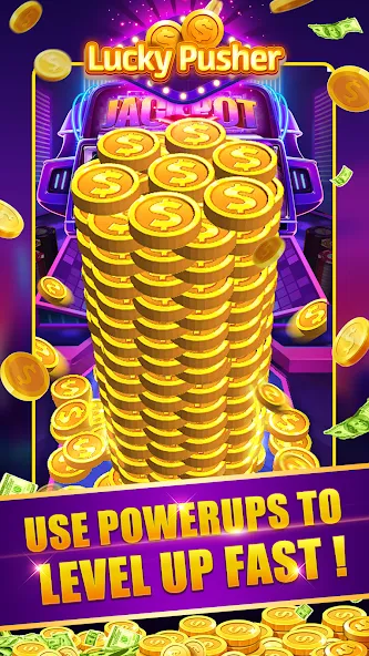 Lucky Cash Pusher Coin Games (Лаки Кэш Пушер Коин Геймс) [МОД: Бесконечные деньги, Монеты и Мега MOD] Screenshot 1