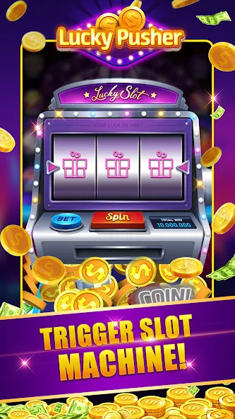Lucky Cash Pusher Coin Games (Лаки Кэш Пушер Коин Геймс) [МОД: Бесконечные деньги, Монеты и Мега MOD] Screenshot 2