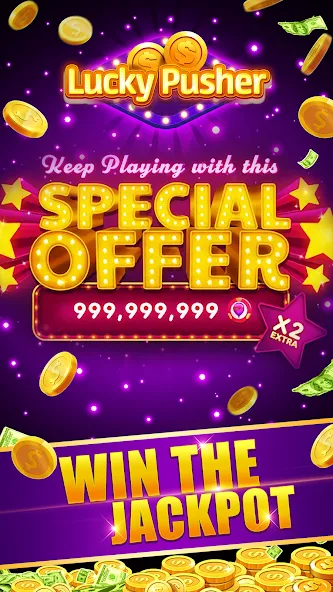 Lucky Cash Pusher Coin Games (Лаки Кэш Пушер Коин Геймс) [МОД: Бесконечные деньги, Монеты и Мега MOD] Screenshot 3